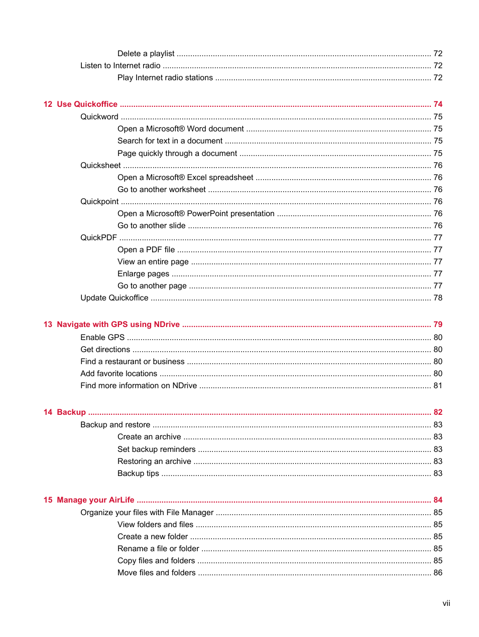 HP Compaq AirLife 100 series User Manual | Page 7 / 117