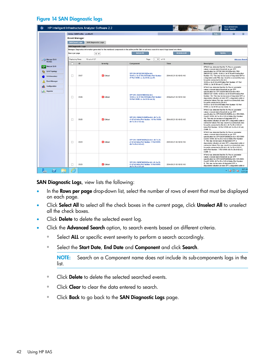 HP Intelligent Infrastructure Analyzer Software User Manual | Page 42 / 63