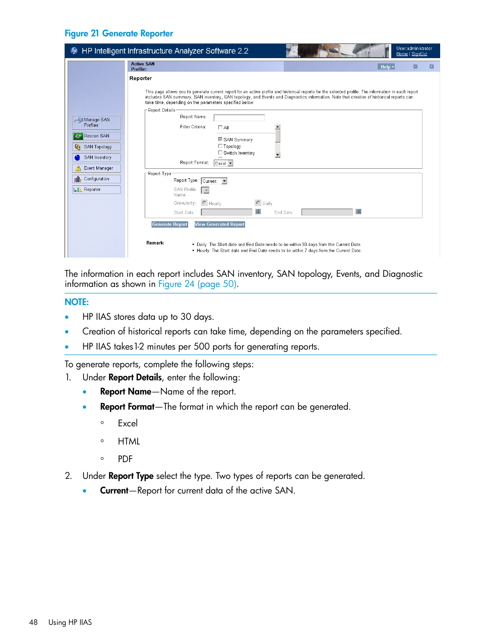 HP Intelligent Infrastructure Analyzer Software User Manual | Page 48 / 63