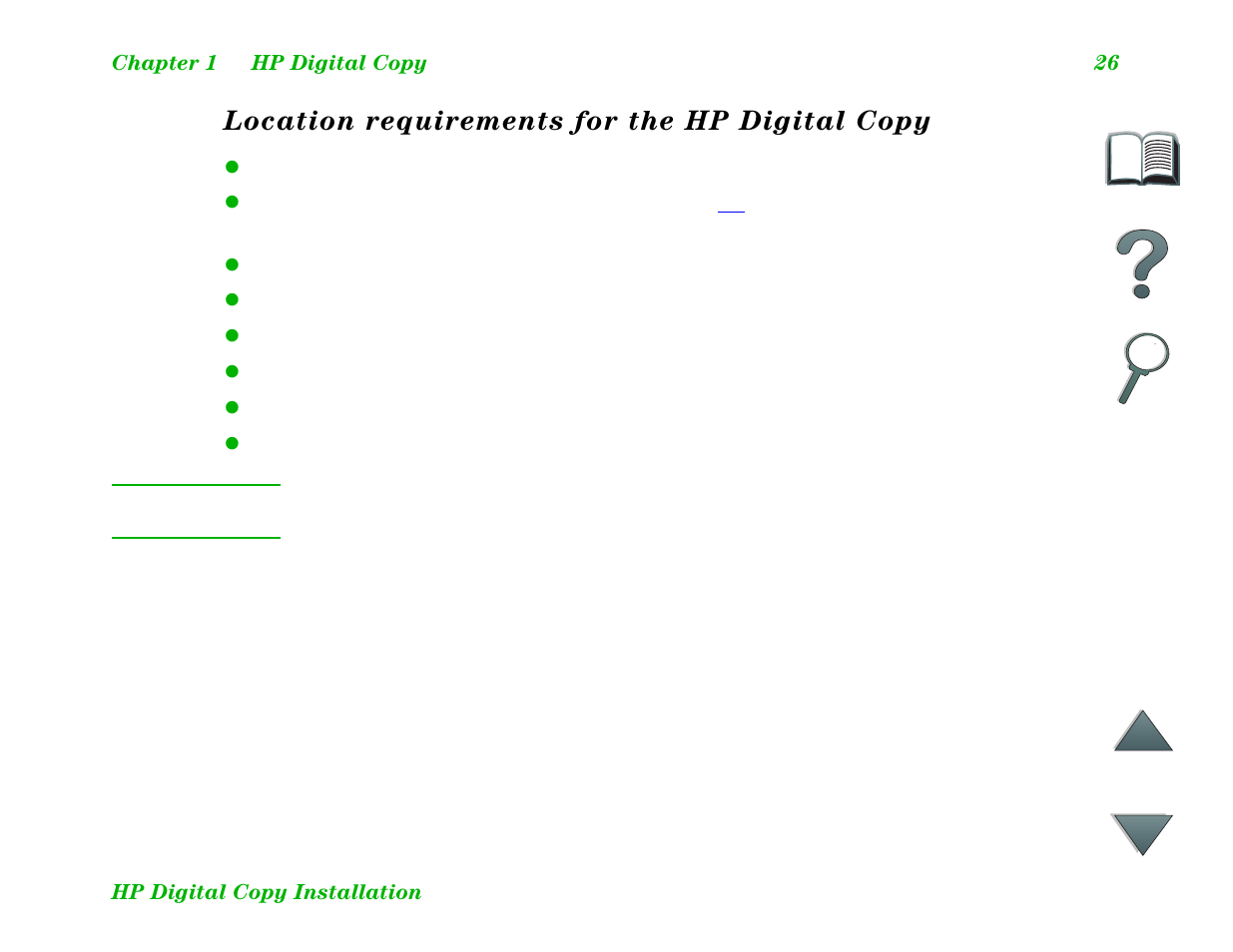 Location requirements for the hp digital copy | HP LaserJet 8100 Multifunction Printer series User Manual | Page 26 / 88