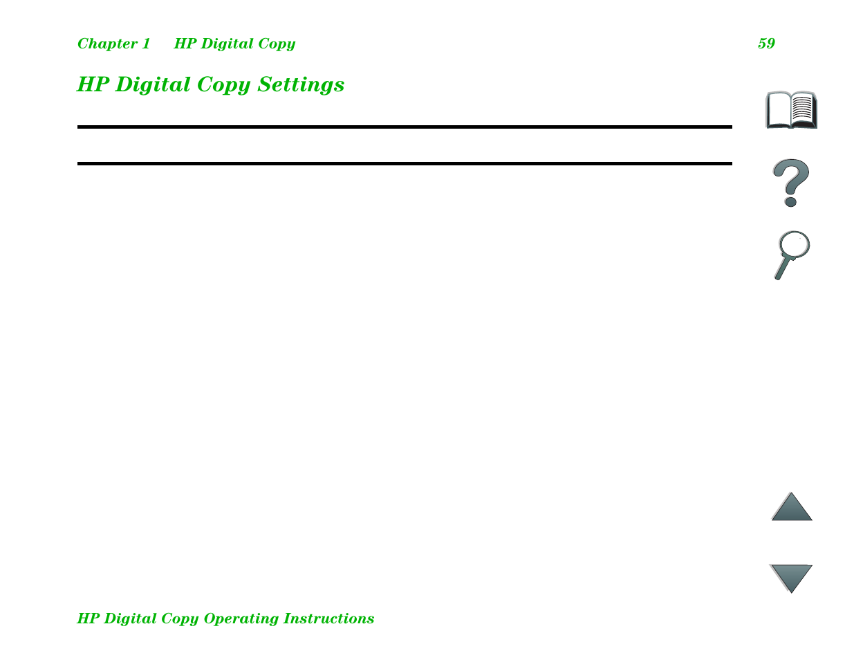 Hp digital copy settings | HP LaserJet 8100 Multifunction Printer series User Manual | Page 59 / 88