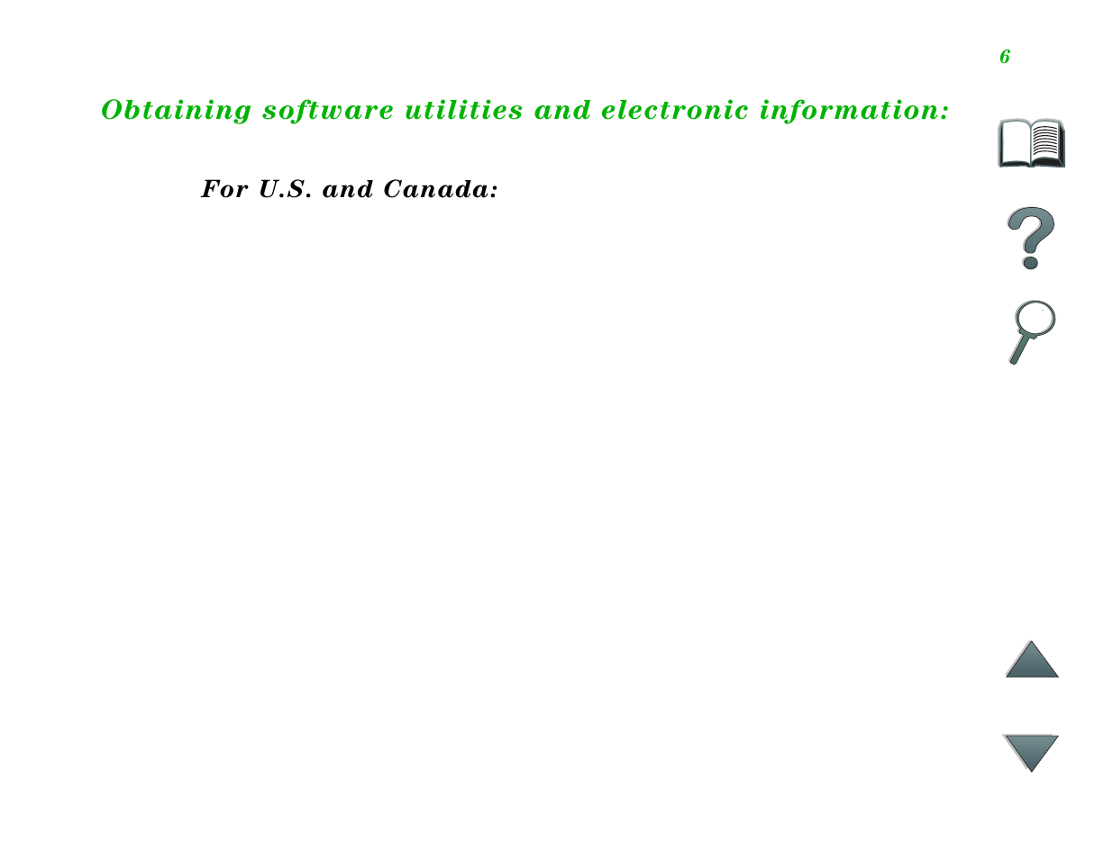 For u.s. and canada | HP LaserJet 8100 Multifunction Printer series User Manual | Page 6 / 88
