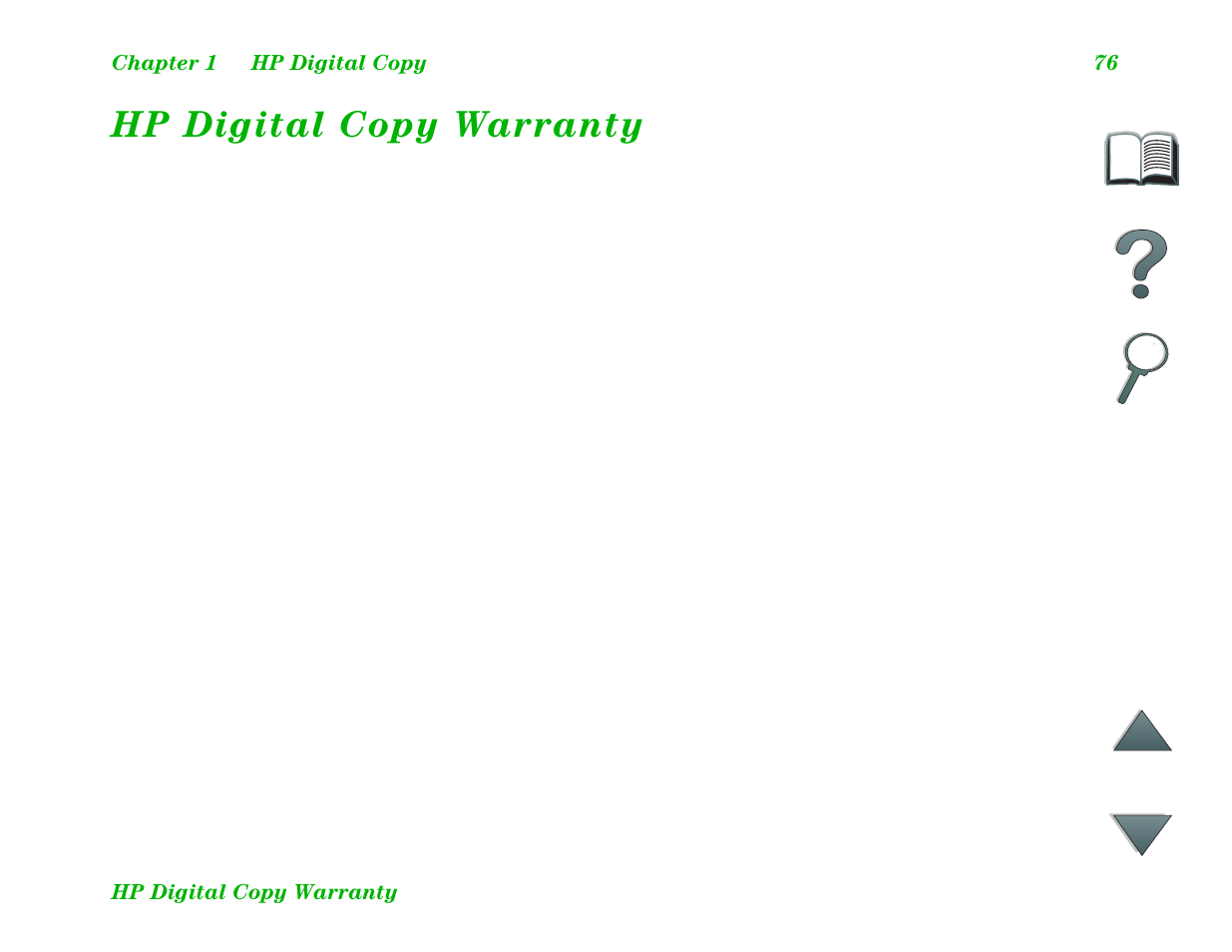 Hp digital copy warranty | HP LaserJet 8100 Multifunction Printer series User Manual | Page 76 / 88