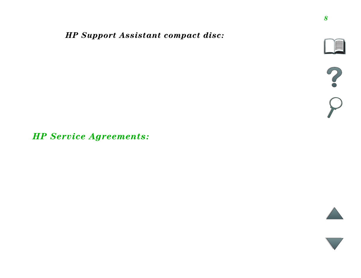 Hp service agreements | HP LaserJet 8100 Multifunction Printer series User Manual | Page 8 / 88