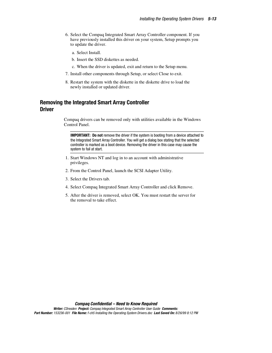 HP Compaq Integrated Smart Array Controller User Manual | Page 53 / 147