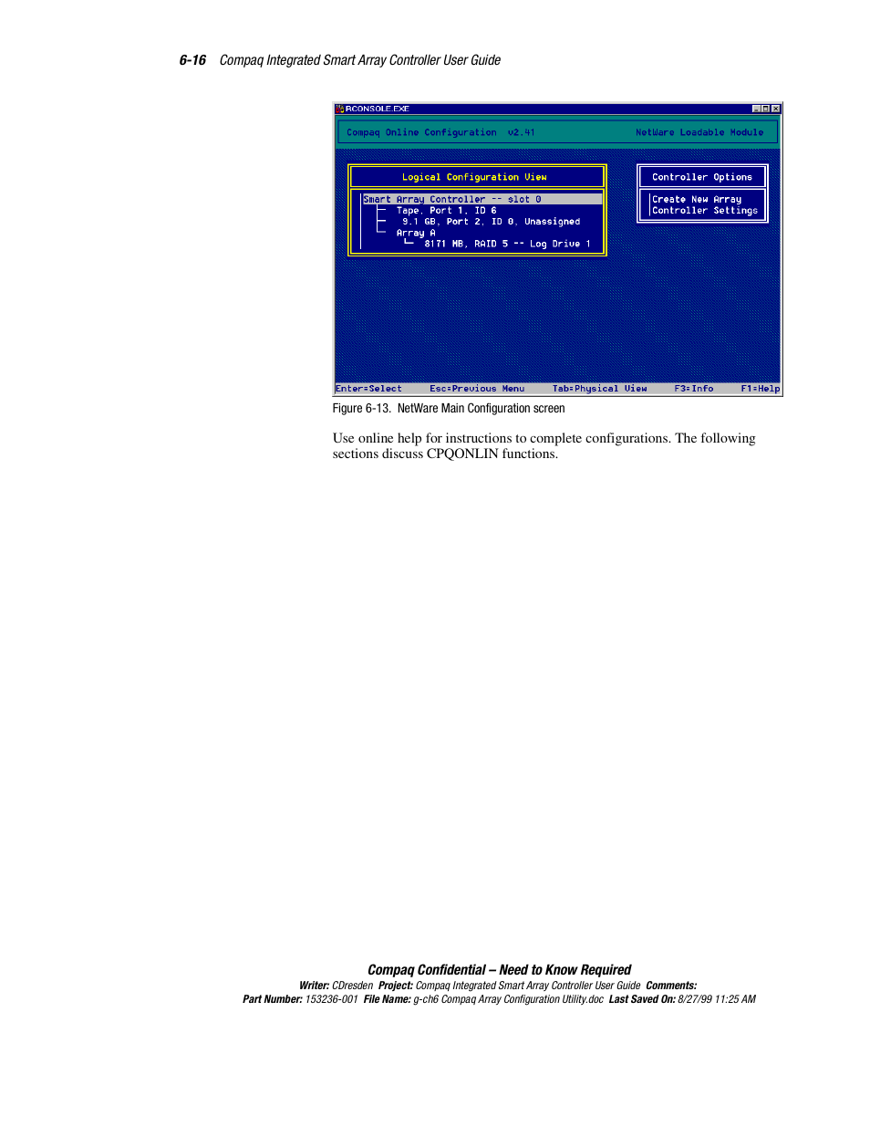 HP Compaq Integrated Smart Array Controller User Manual | Page 84 / 147