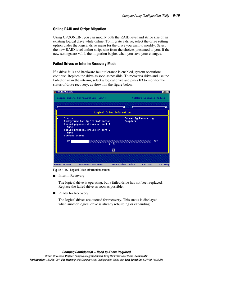 HP Compaq Integrated Smart Array Controller User Manual | Page 87 / 147