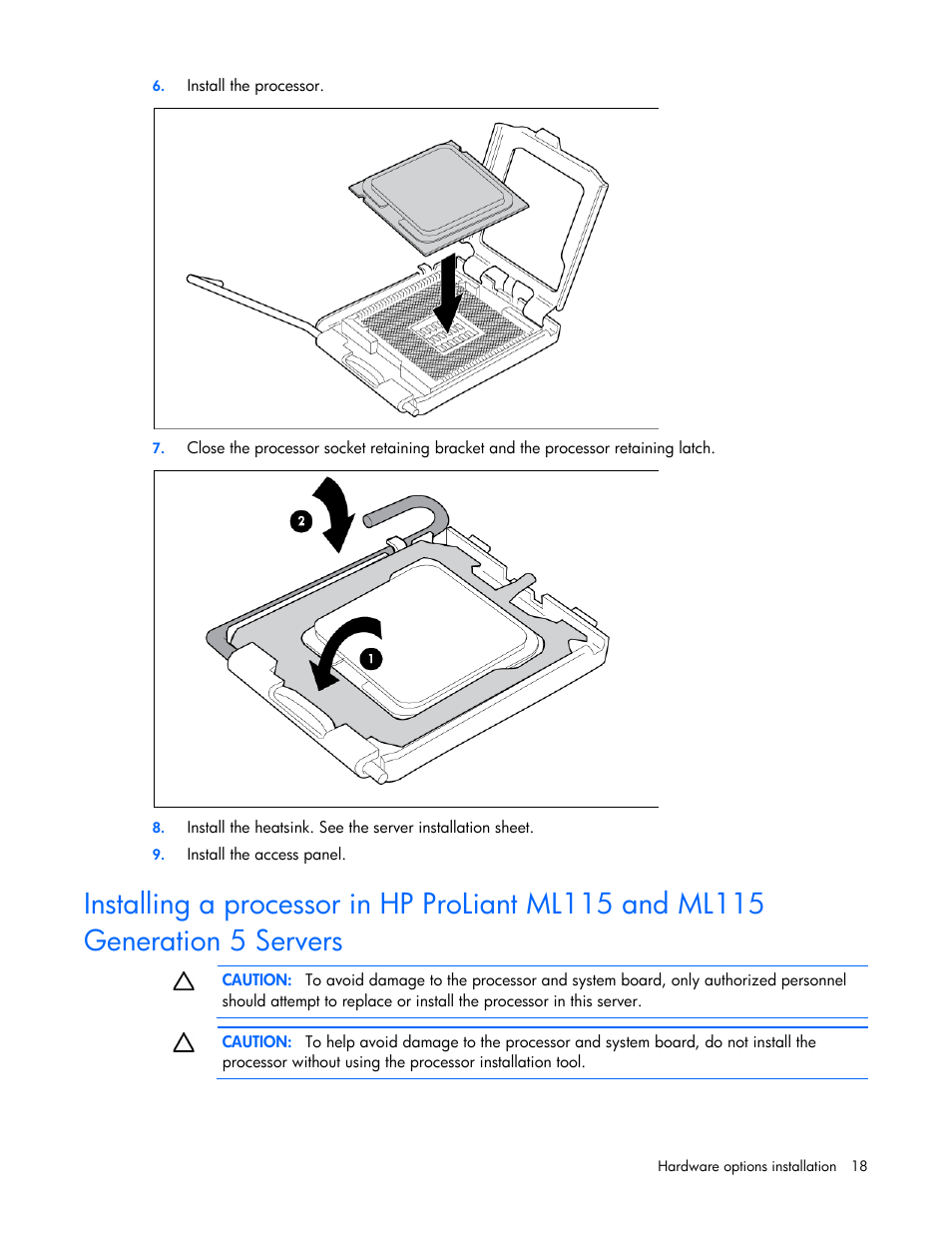 HP ProLiant ML110 G2 Server User Manual | Page 18 / 116