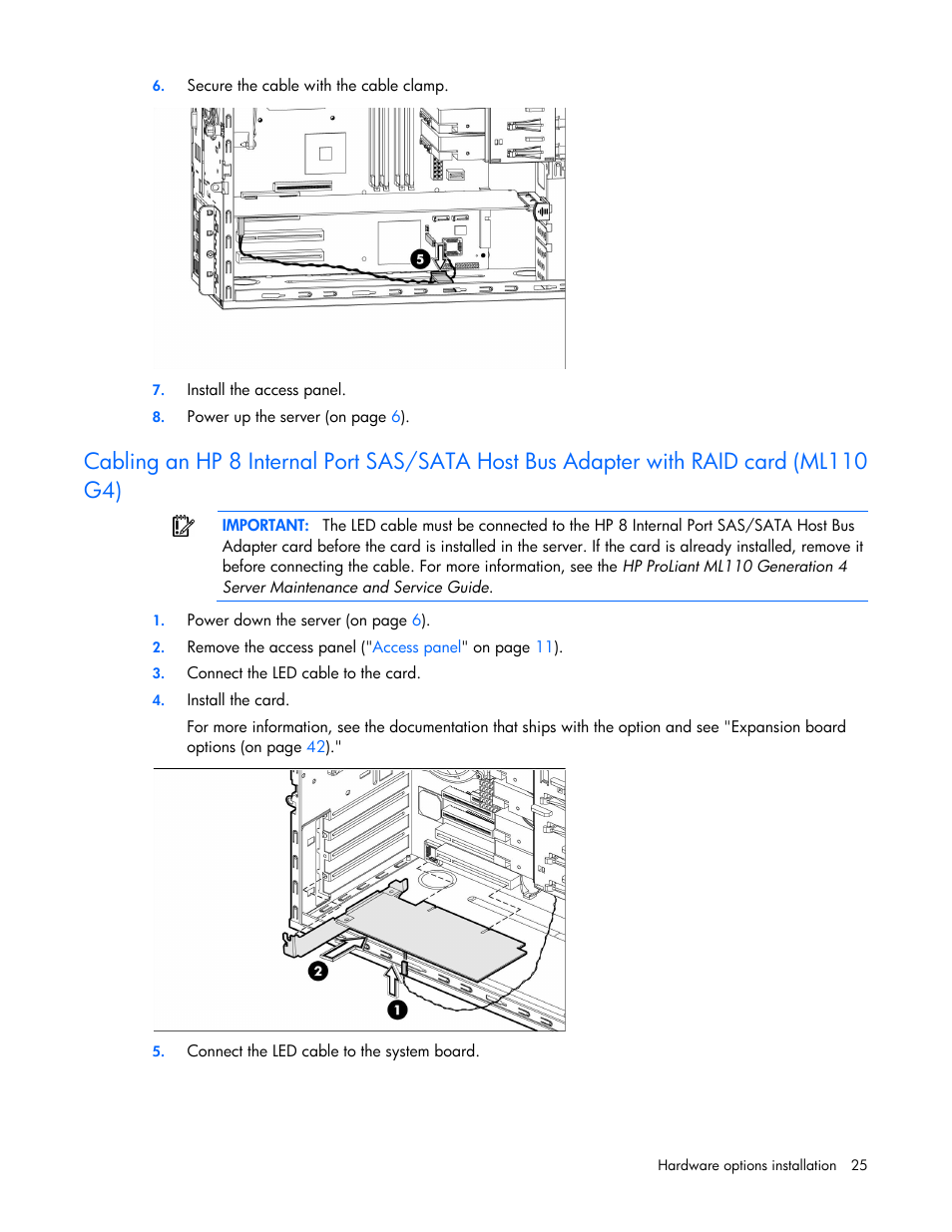 HP ProLiant ML110 G2 Server User Manual | Page 25 / 116