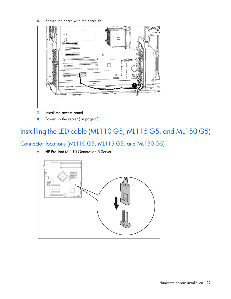 HP ProLiant ML110 G2 Server User Manual | Page 29 / 116