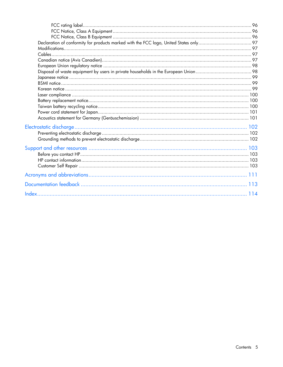 HP ProLiant ML110 G2 Server User Manual | Page 5 / 116