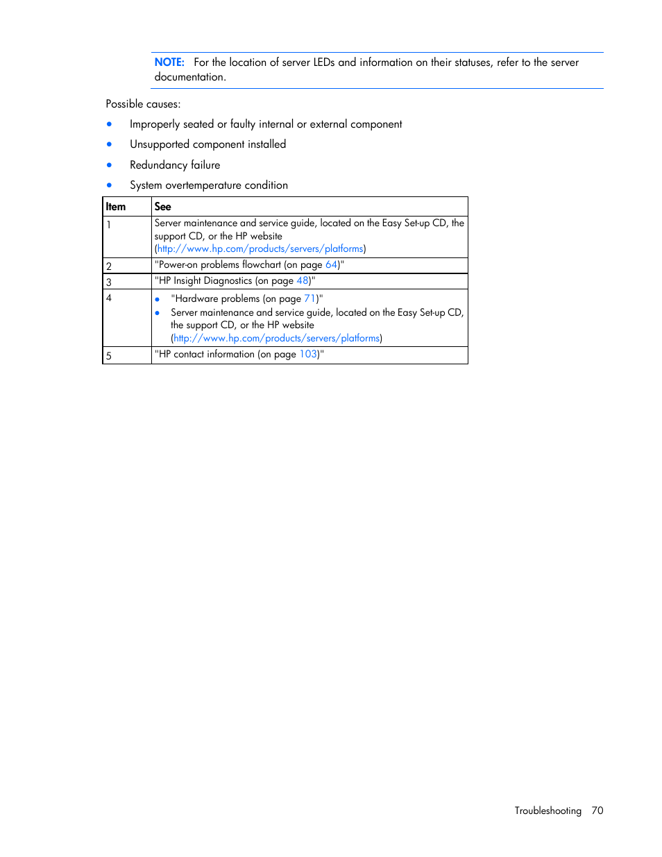 HP ProLiant ML110 G2 Server User Manual | Page 70 / 116