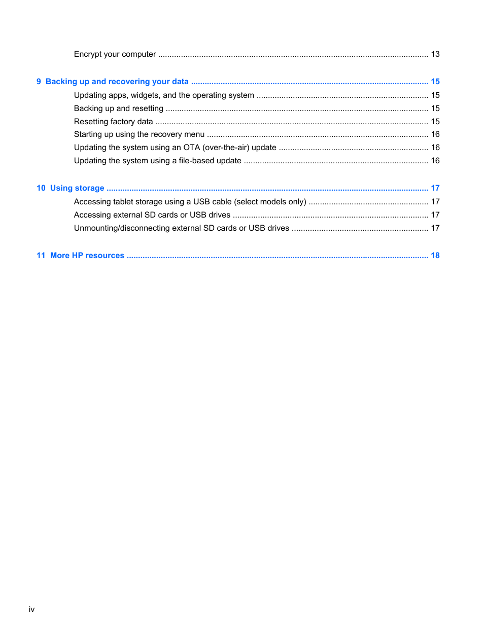 HP SlateBook 10-h010nr x2 PC User Manual | Page 4 / 22