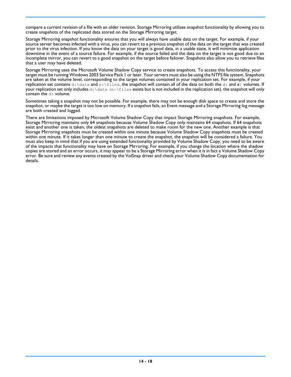 HP Storage Mirroring V5 Software User Manual | Page 107 / 212