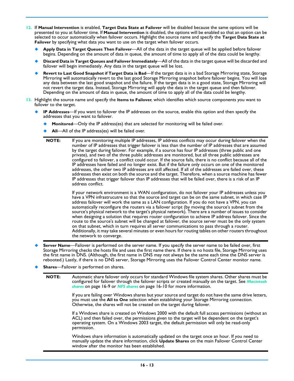 HP Storage Mirroring V5 Software User Manual | Page 135 / 212