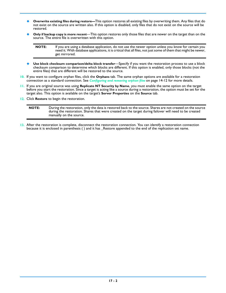 HP Storage Mirroring V5 Software User Manual | Page 141 / 212