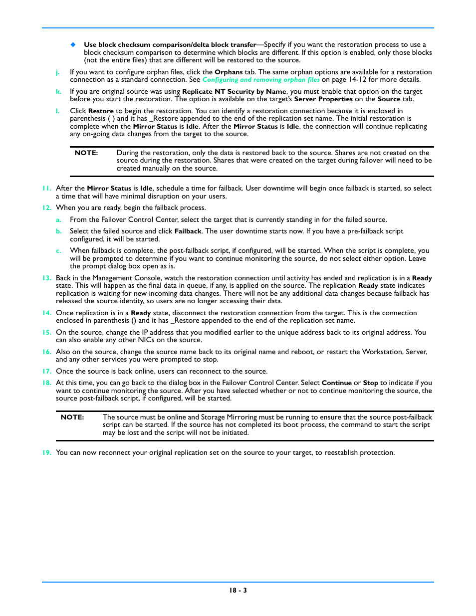 HP Storage Mirroring V5 Software User Manual | Page 144 / 212