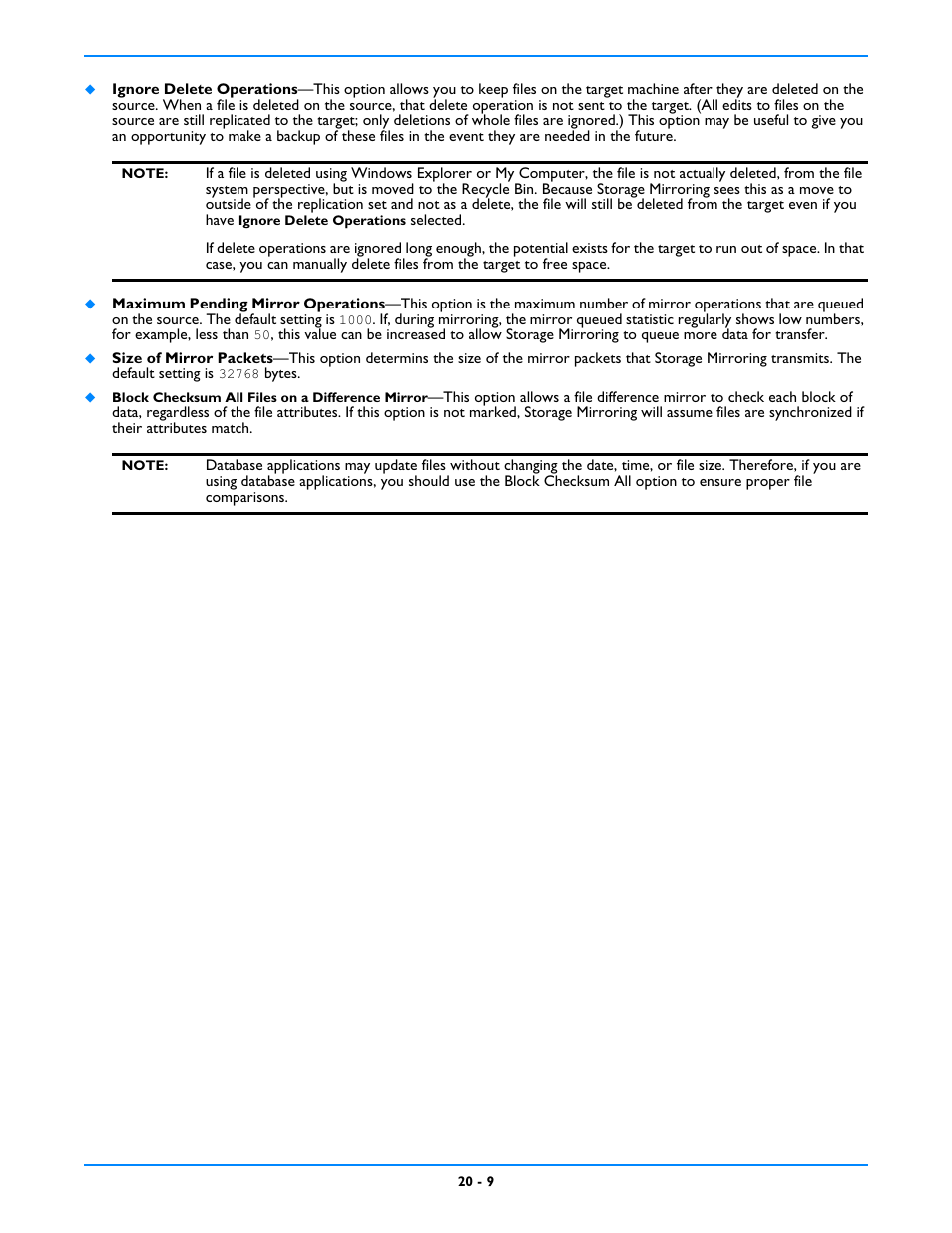 HP Storage Mirroring V5 Software User Manual | Page 191 / 212