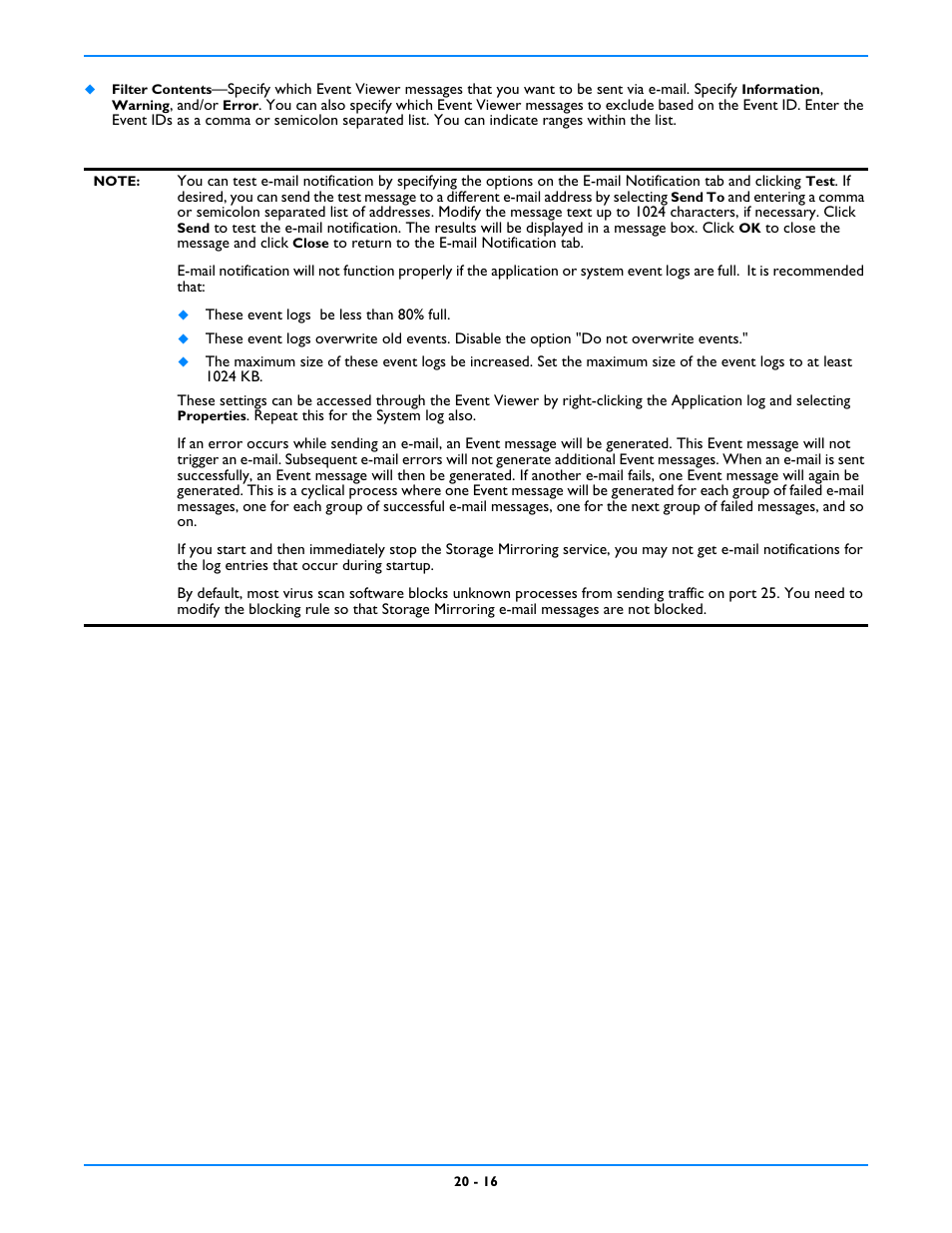 HP Storage Mirroring V5 Software User Manual | Page 198 / 212