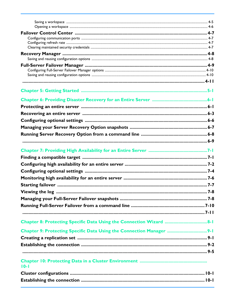 HP Storage Mirroring V5 Software User Manual | Page 4 / 212