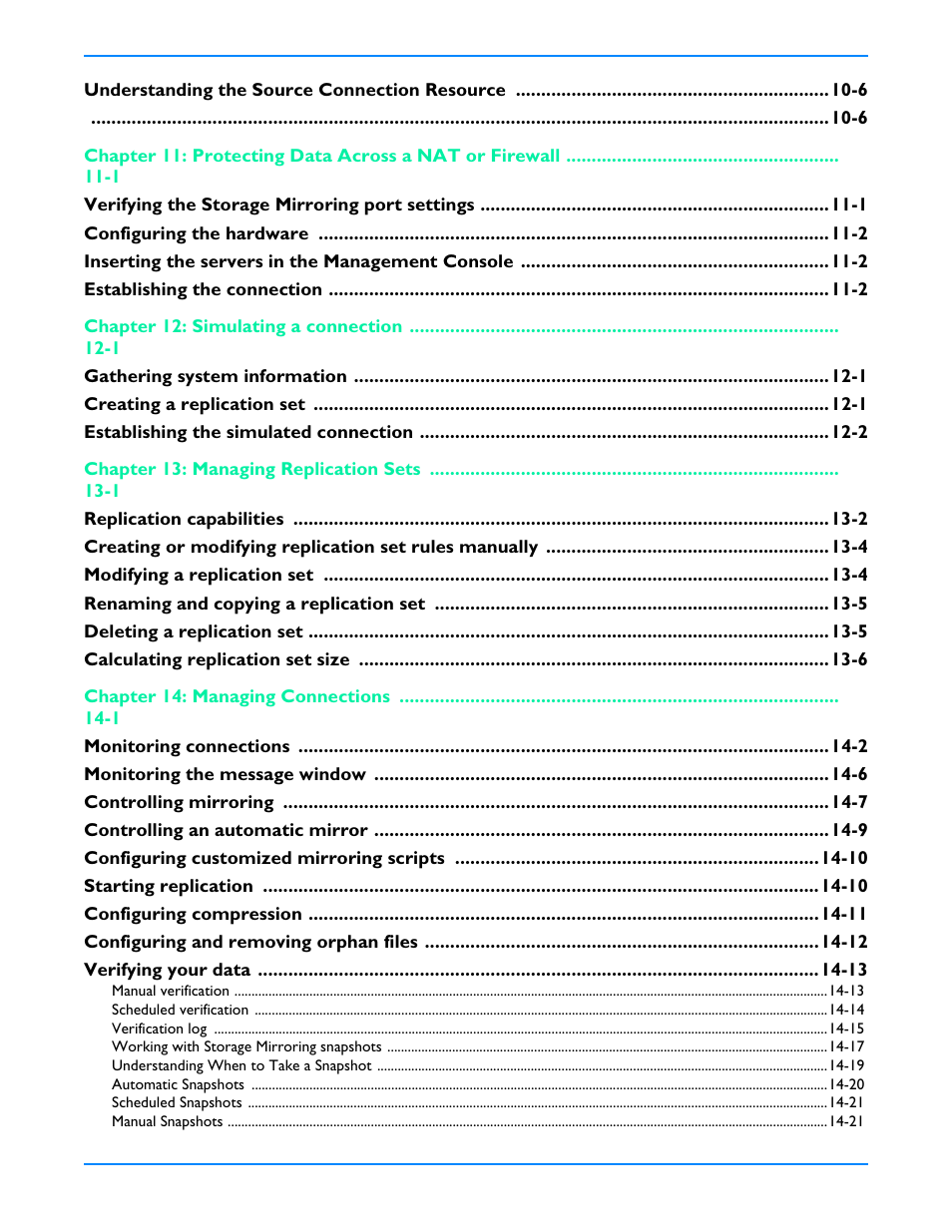 HP Storage Mirroring V5 Software User Manual | Page 5 / 212