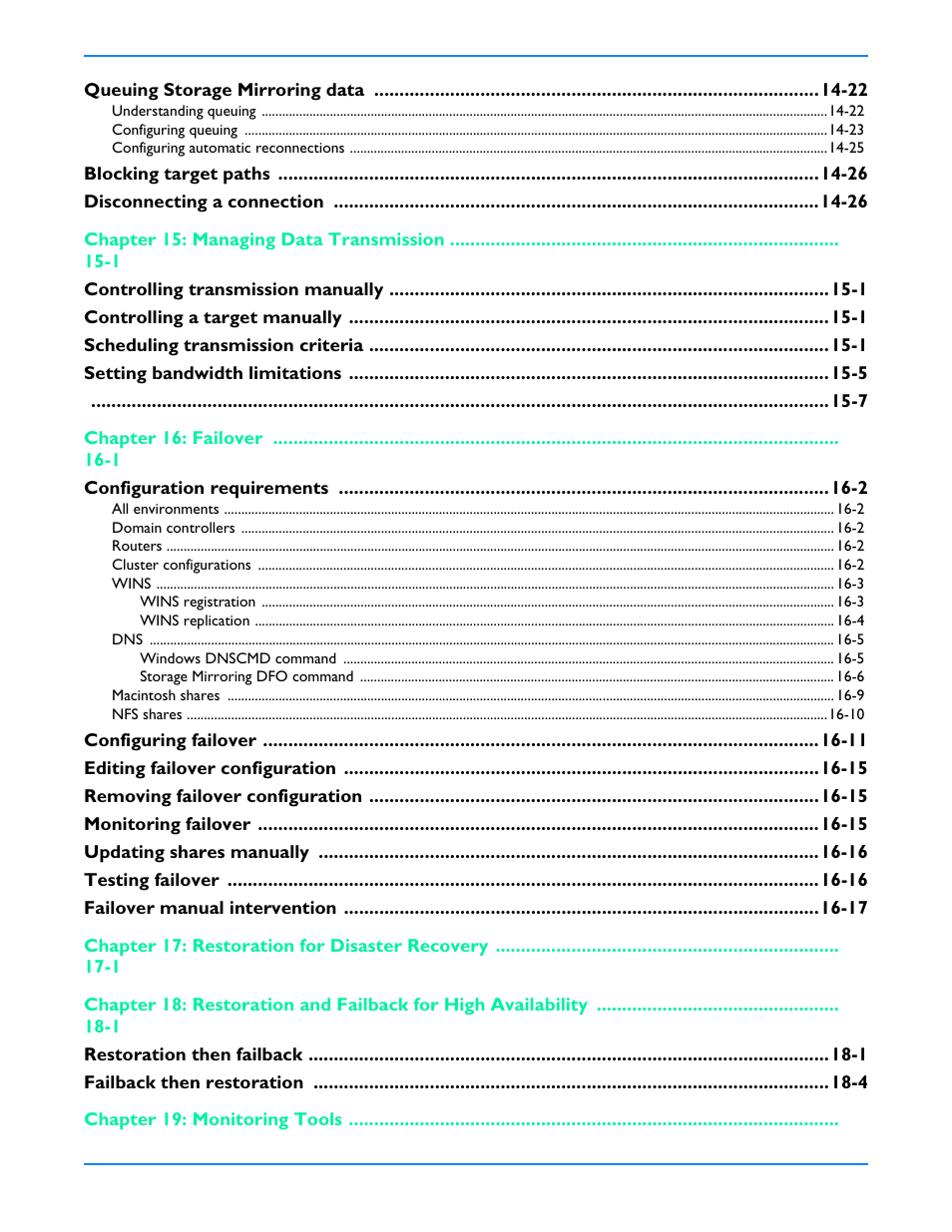 HP Storage Mirroring V5 Software User Manual | Page 6 / 212