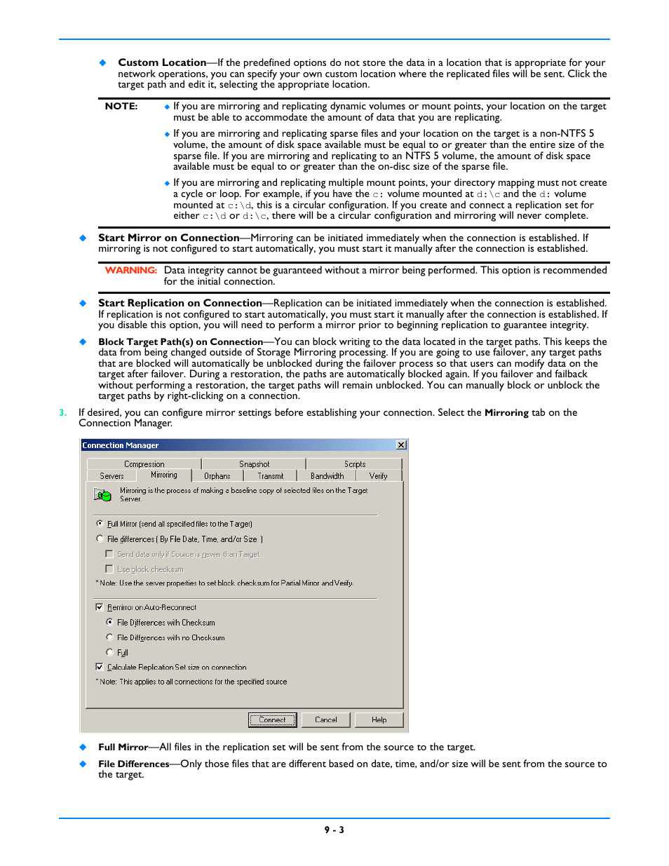 HP Storage Mirroring V5 Software User Manual | Page 70 / 212
