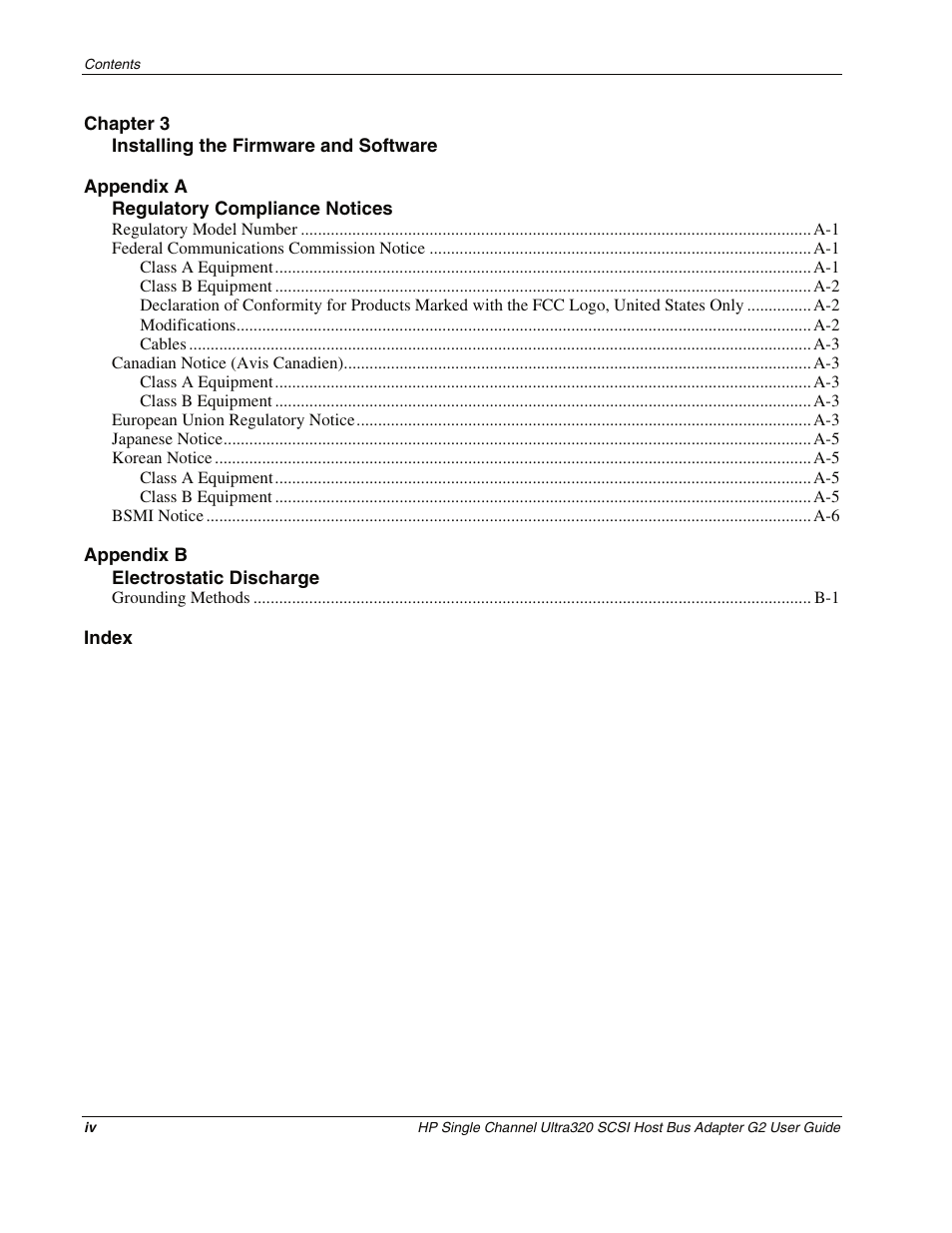 HP Single Channel Ultra320 SCSI G2 Host Bus Adapter User Manual | Page 4 / 29