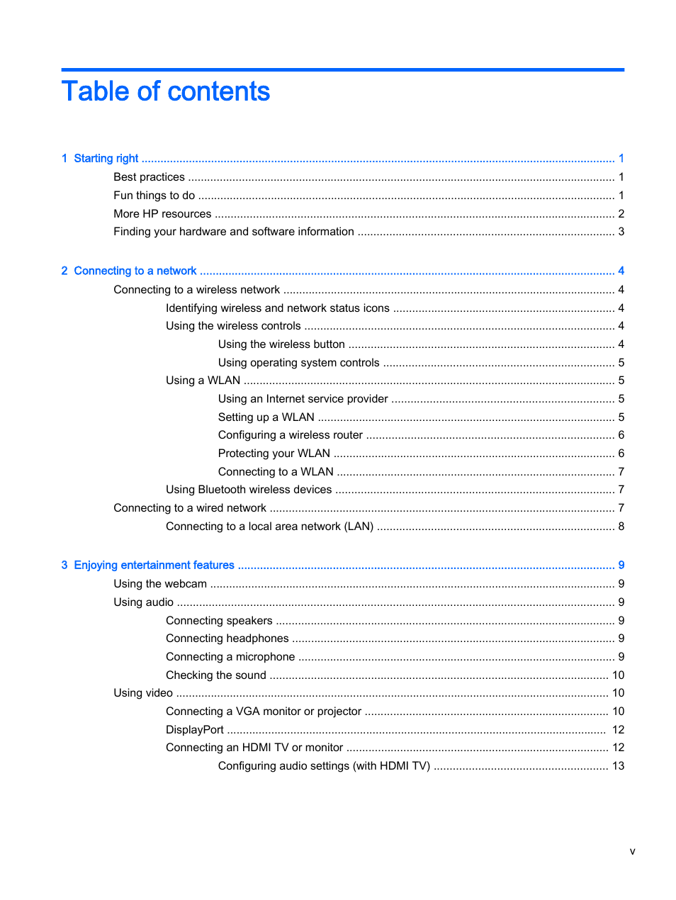 HP 15-d099nr TouchSmart Notebook PC User Manual | Page 5 / 59