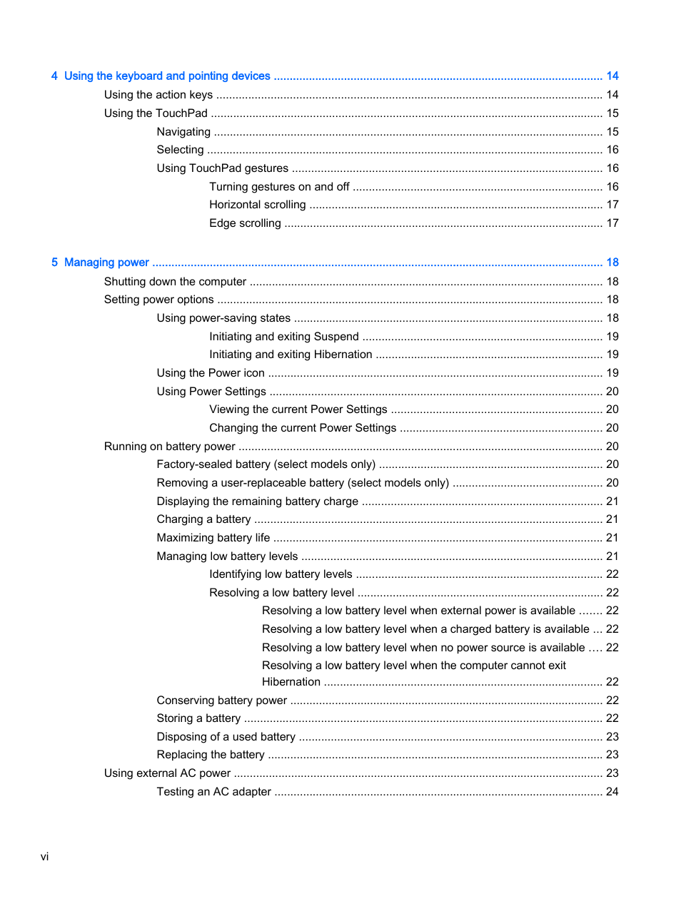 HP 15-d099nr TouchSmart Notebook PC User Manual | Page 6 / 59