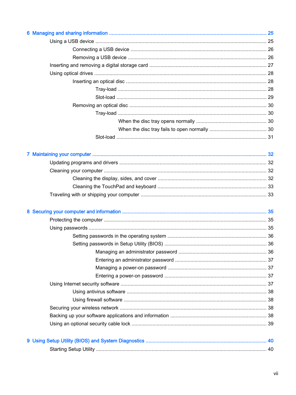HP 15-d099nr TouchSmart Notebook PC User Manual | Page 7 / 59