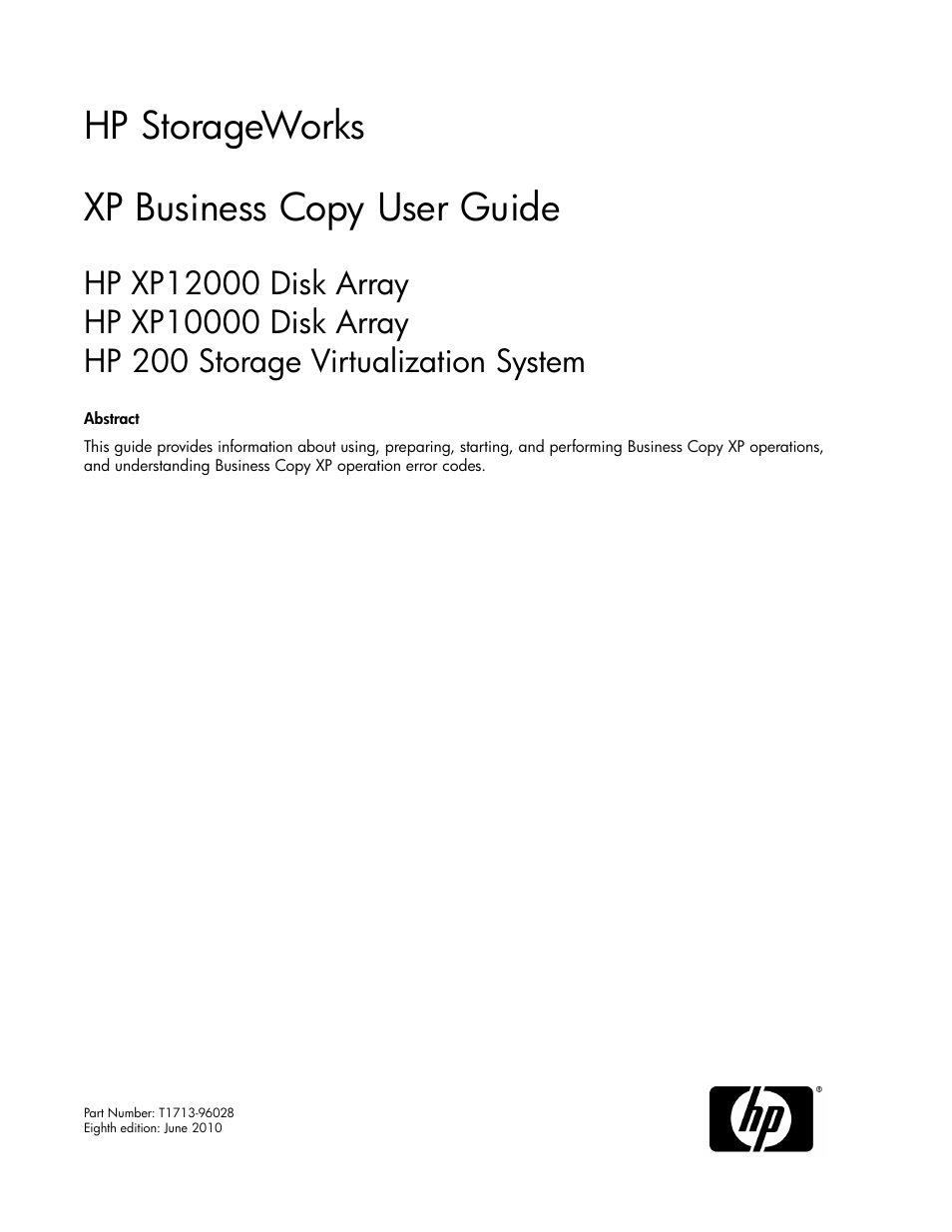 HP XP Business Copy Software User Manual | 98 pages