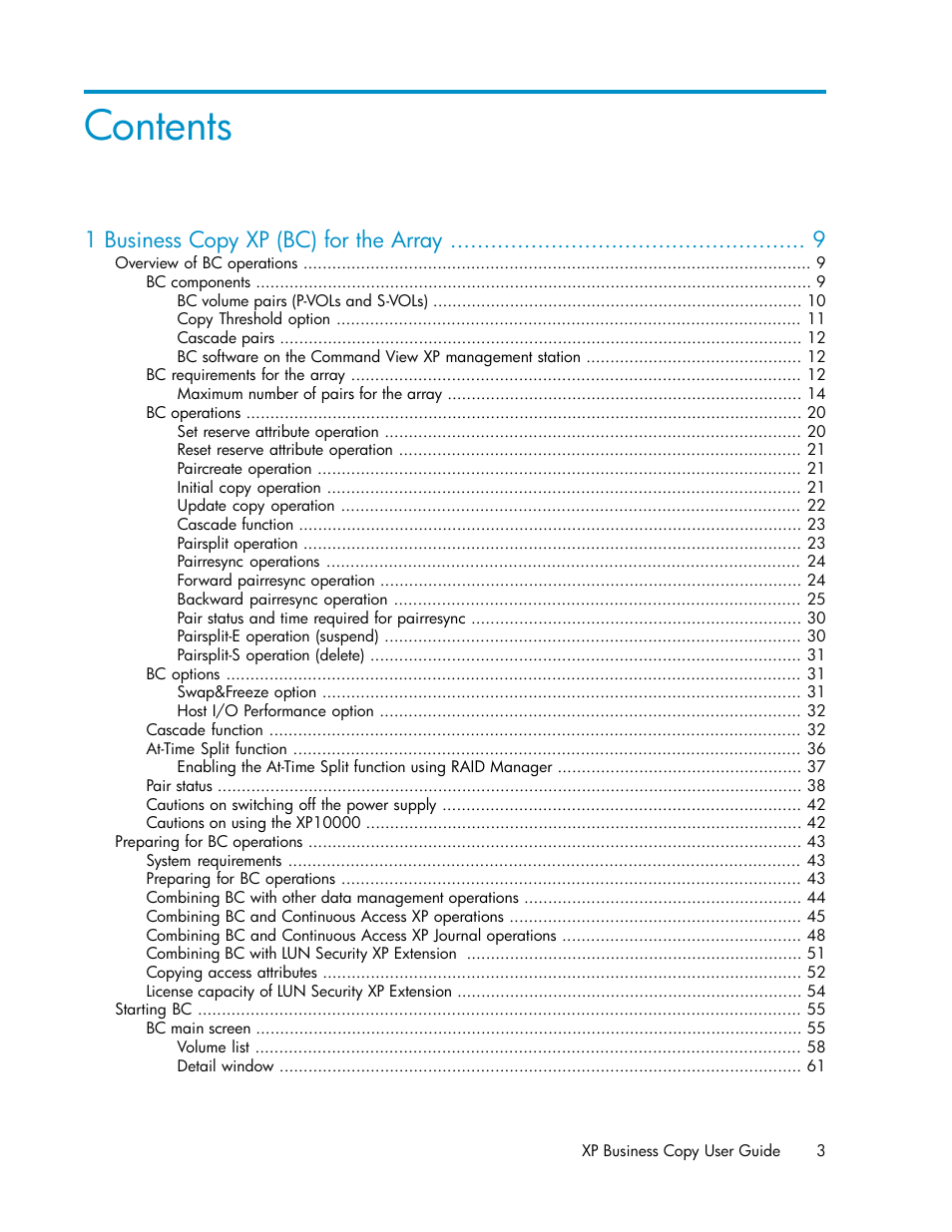 HP XP Business Copy Software User Manual | Page 3 / 98