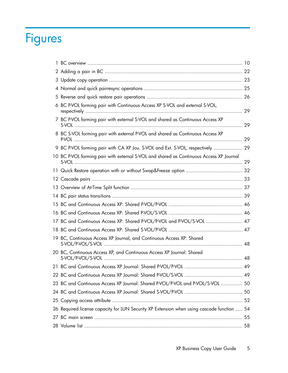 Figures | HP XP Business Copy Software User Manual | Page 5 / 98