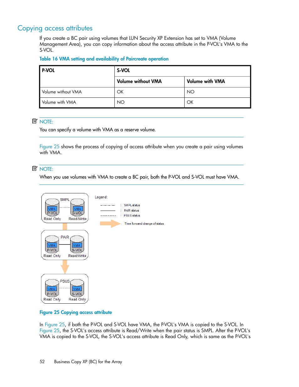 Copying access attributes, Copying access attribute | HP XP Business Copy Software User Manual | Page 52 / 98
