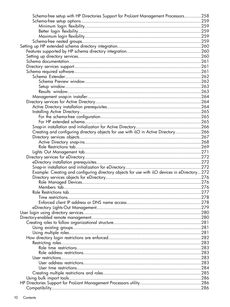 HP Integrated Lights-Out 4 User Manual | Page 10 / 356