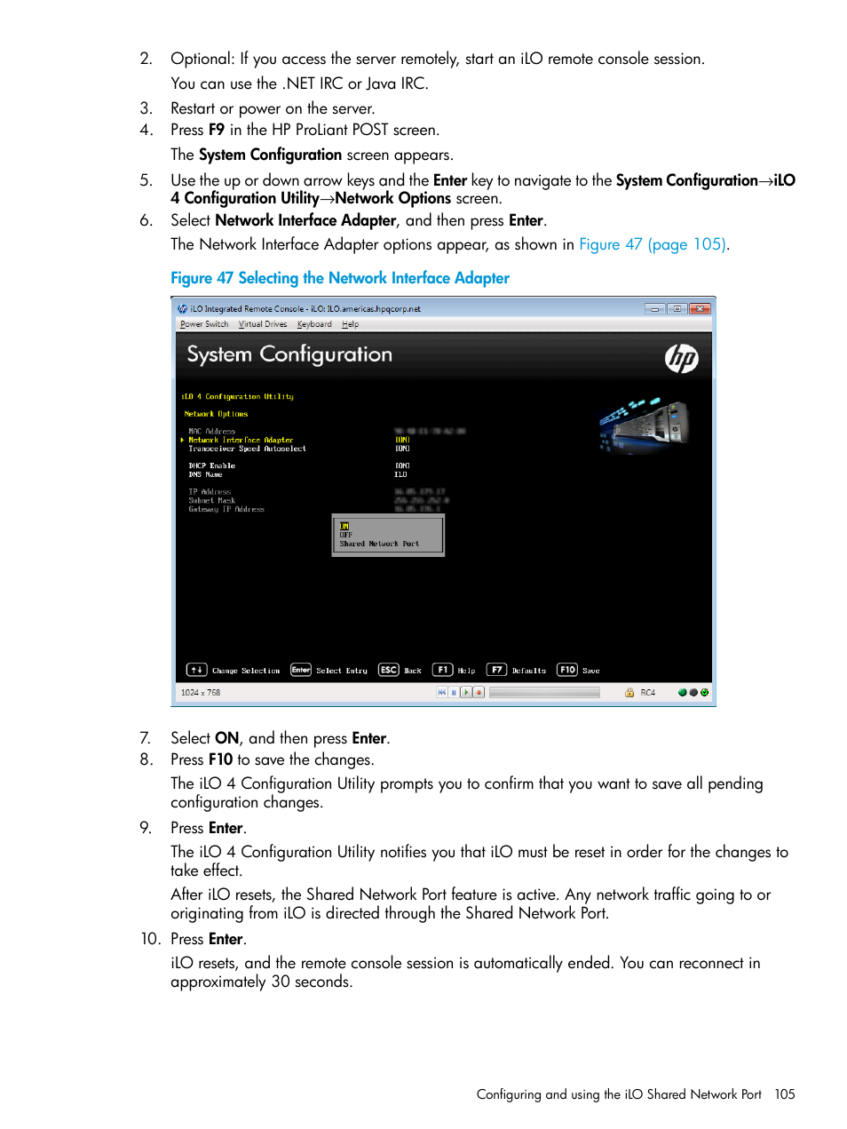 HP Integrated Lights-Out 4 User Manual | Page 105 / 356