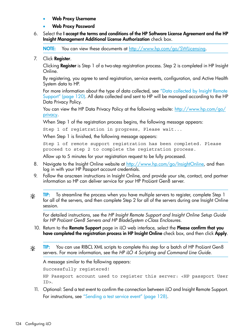 HP Integrated Lights-Out 4 User Manual | Page 124 / 356