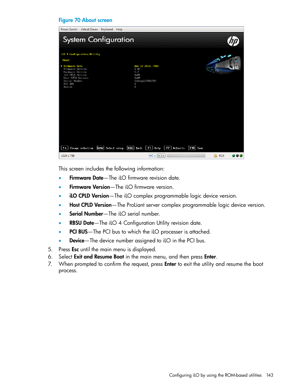 HP Integrated Lights-Out 4 User Manual | Page 143 / 356