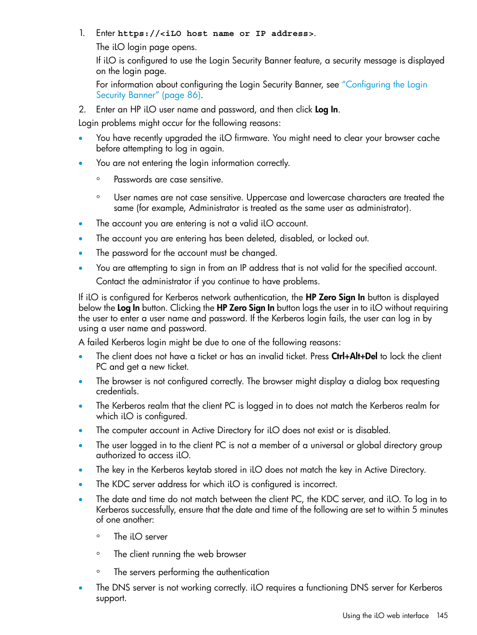 HP Integrated Lights-Out 4 User Manual | Page 145 / 356