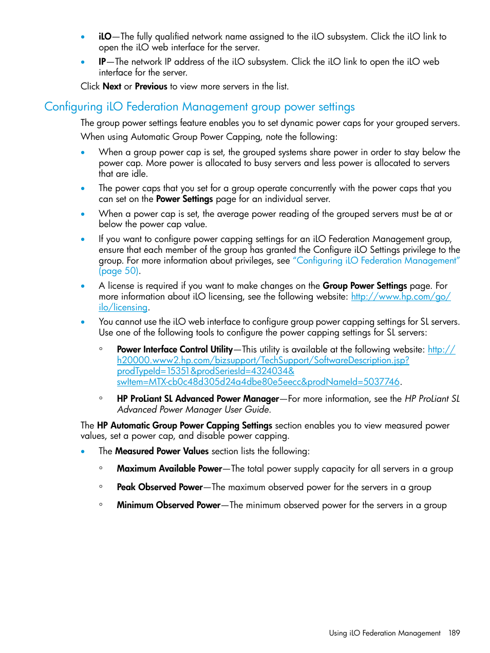 HP Integrated Lights-Out 4 User Manual | Page 189 / 356