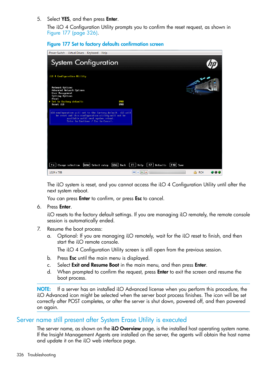 HP Integrated Lights-Out 4 User Manual | Page 326 / 356