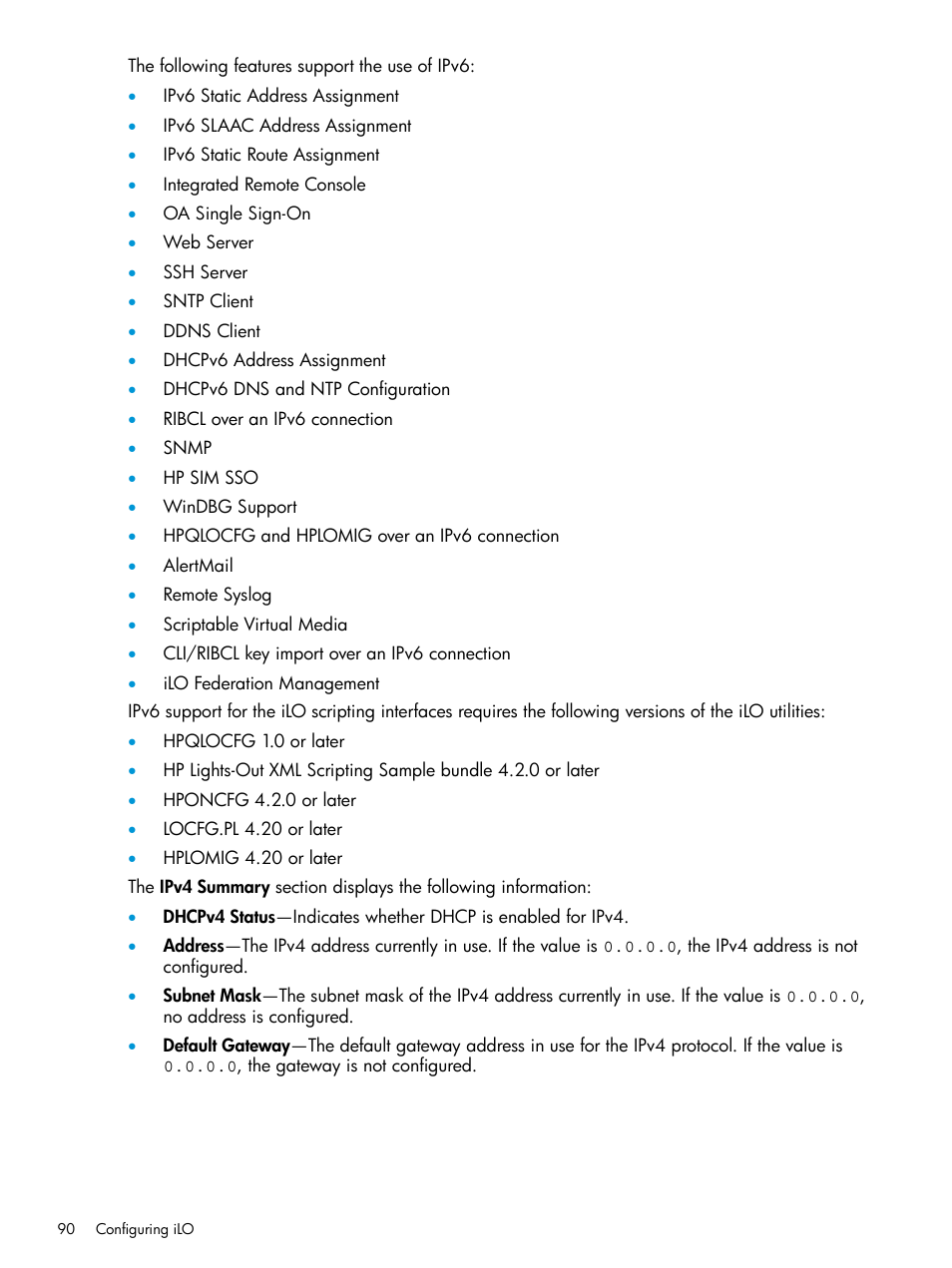 HP Integrated Lights-Out 4 User Manual | Page 90 / 356