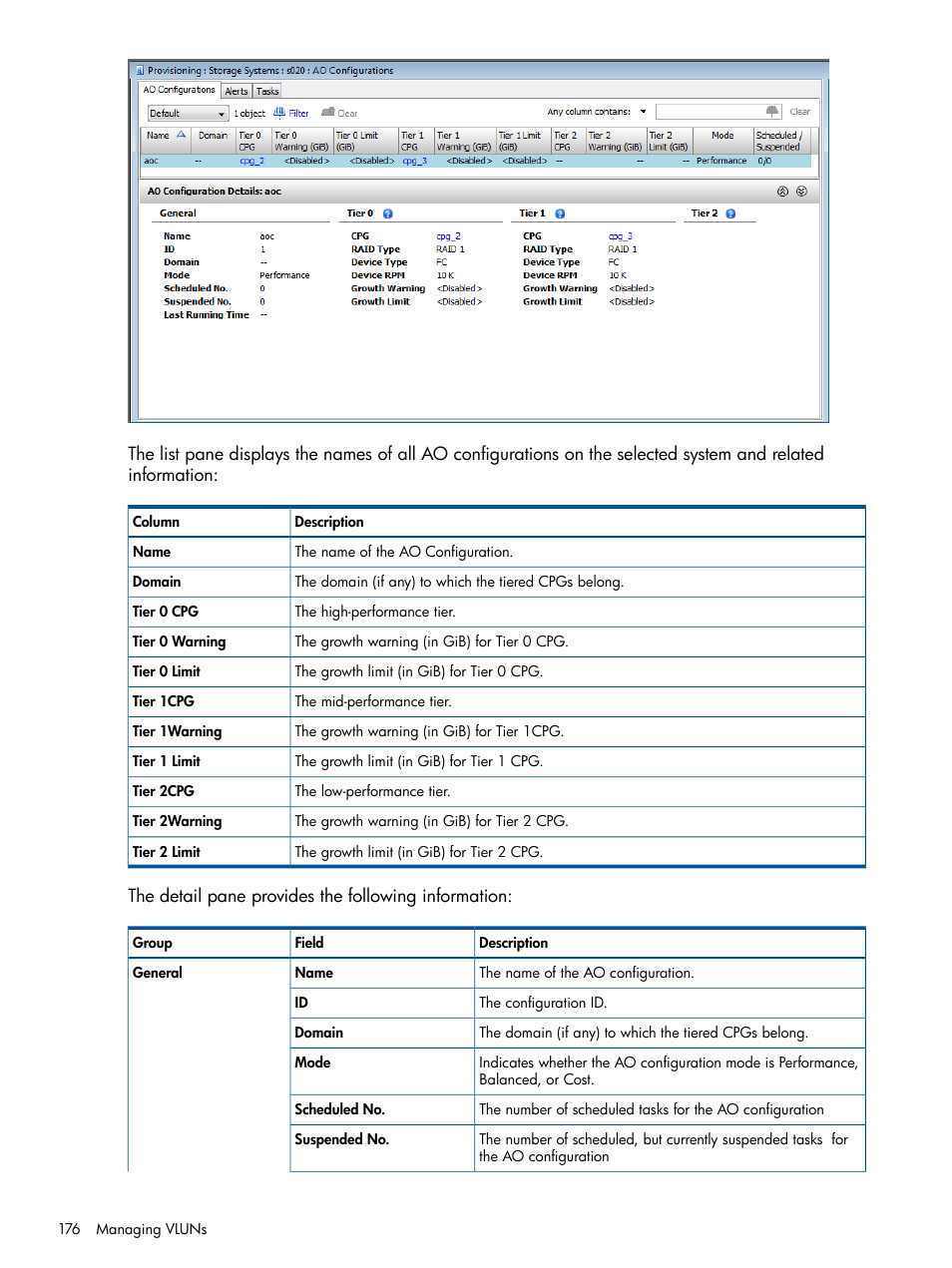 HP 3PAR Operating System Software User Manual | Page 176 / 424