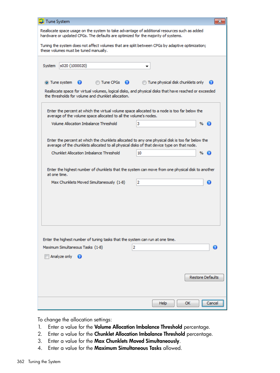 HP 3PAR Operating System Software User Manual | Page 362 / 424