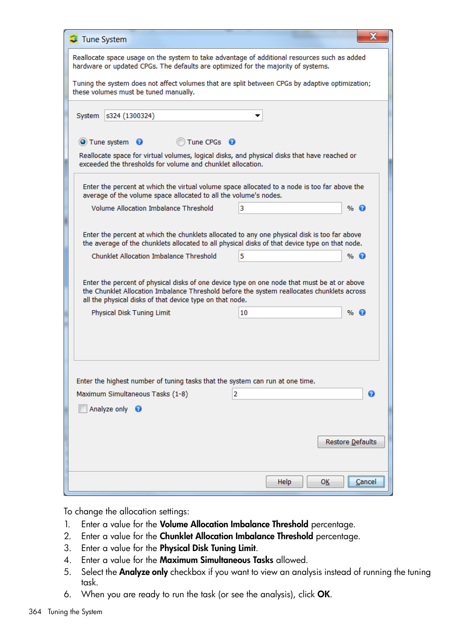 HP 3PAR Operating System Software User Manual | Page 364 / 424
