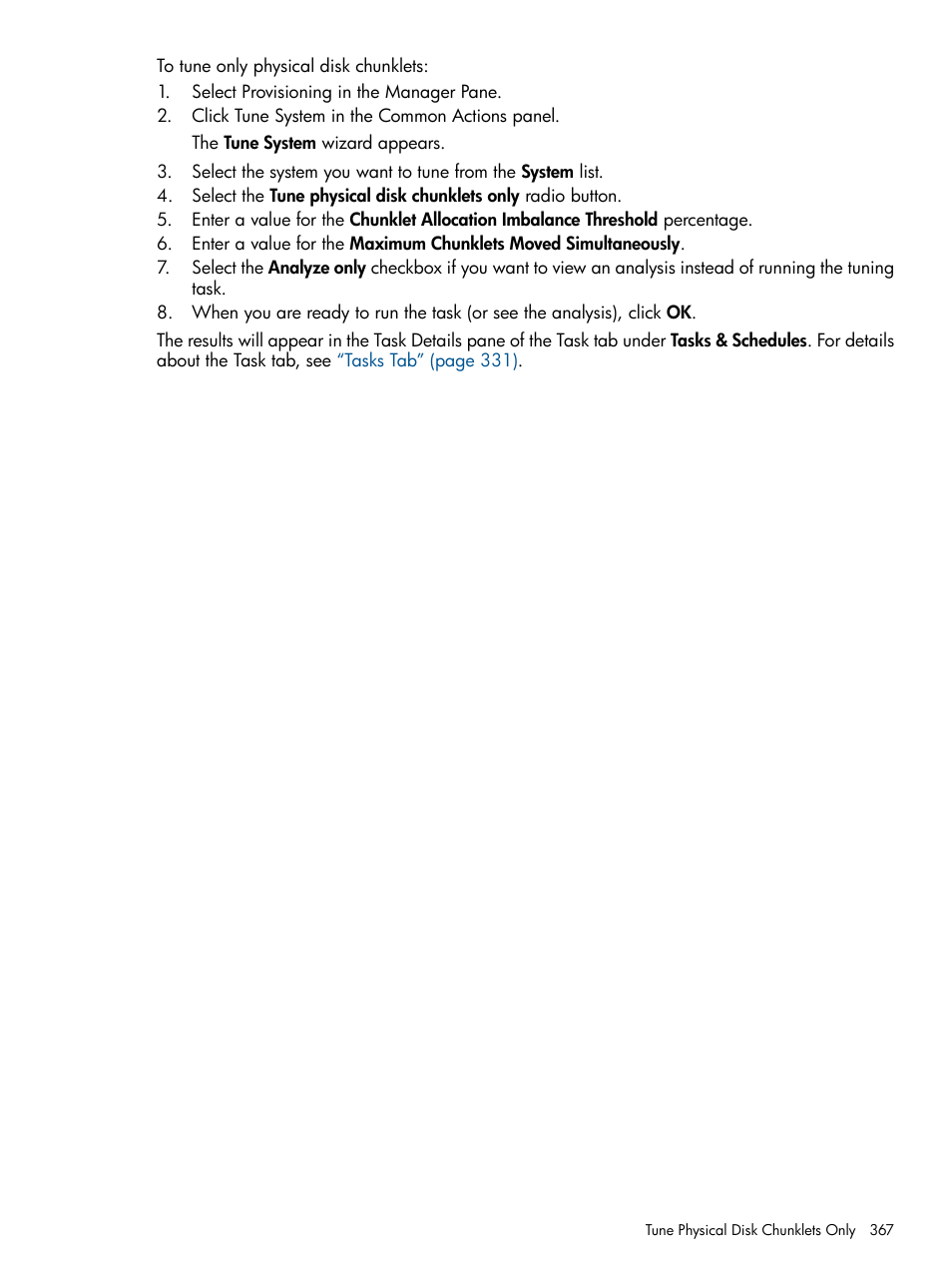 HP 3PAR Operating System Software User Manual | Page 367 / 424