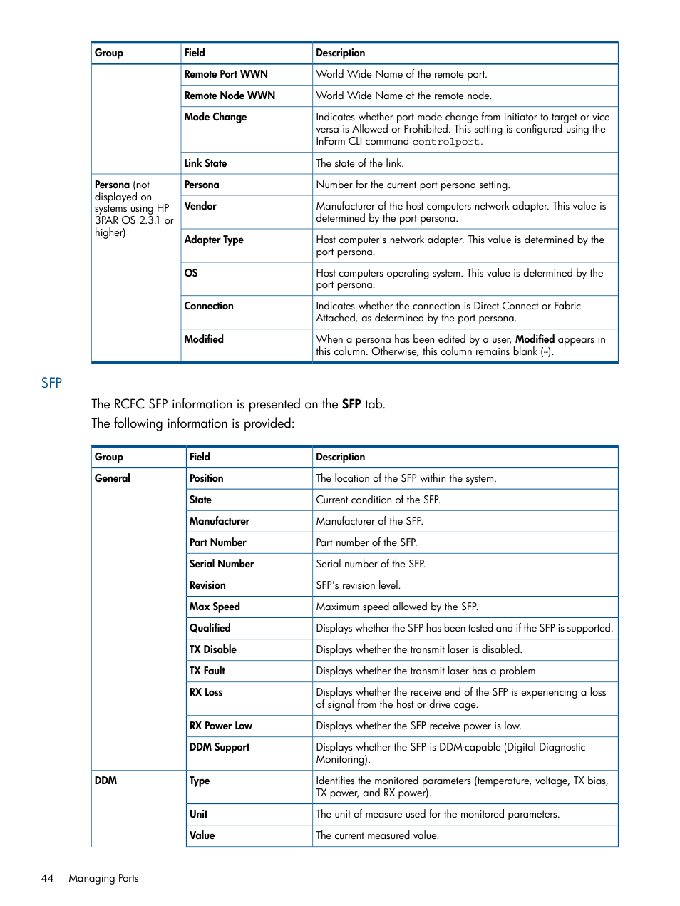 HP 3PAR Operating System Software User Manual | Page 44 / 424