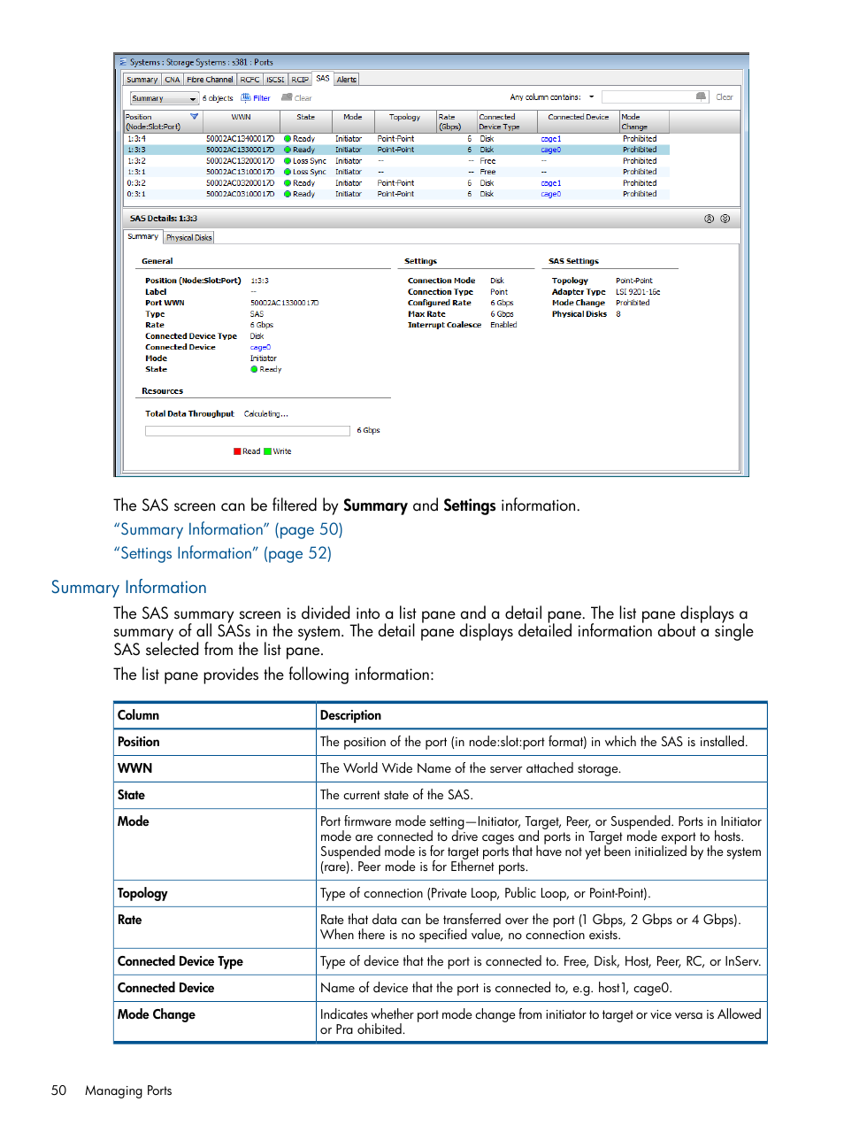 Summary information | HP 3PAR Operating System Software User Manual | Page 50 / 424