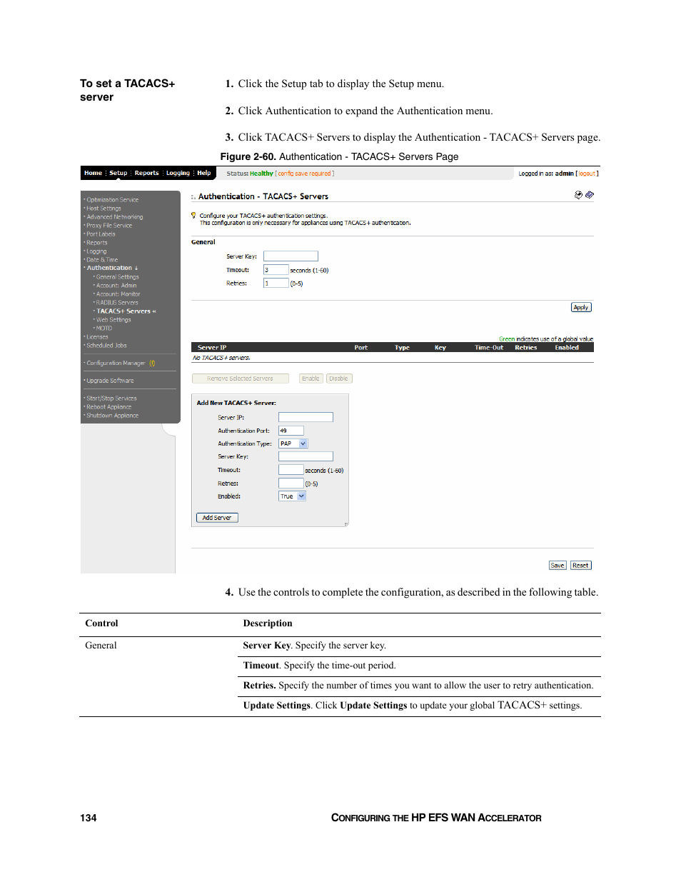 HP StorageWorks Enterprise File Services WAN Accelerator User Manual | Page 134 / 232